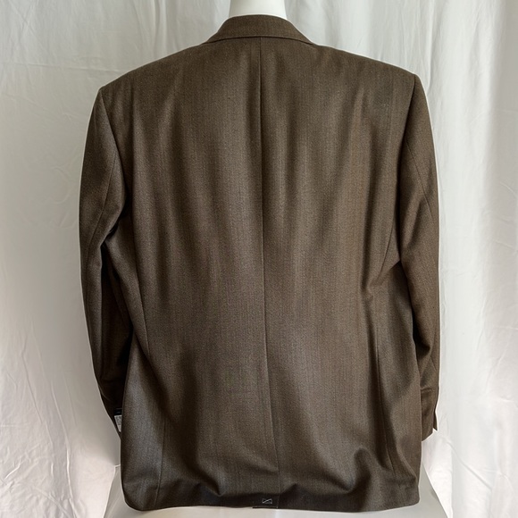 Ralph Lauren 2-Button Blazer Brown Silk Jacket Blazer New 46 Long - Picture 6 of 16